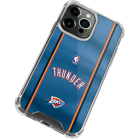 NBA Oklahoma City Thunder Jersey iPhone 14 Pro Clear Case